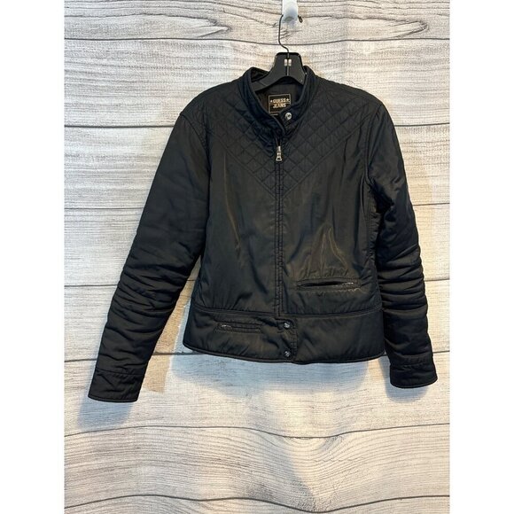 Guess Jeans Black Quilted Jacket Size M - Picture 1 of 3